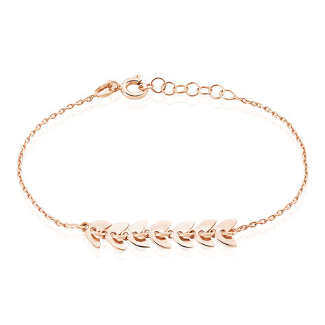 Damenarmband Silber 925 Rosé Vergoldet Blätter - Armbänder mit Anhänger Damen | OROVIVO