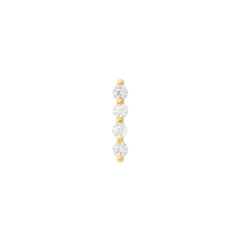 Piercing Orecchio Bon Ton Oro Giallo Cubic Zirconia - Spannringe Damen | OROVIVO