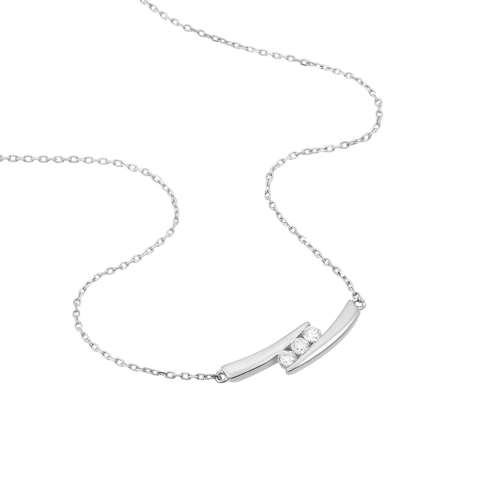 Collier Galya Or Weiss Et Diamants - Spannringe Damen | OROVIVO