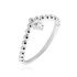 CARLA Damen Ring Silber 925 Zirkonia Wei&szlig; 0,04 ct Tropfen