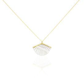 Damen Kette Gold 375 Muschel Perlmutt  - Ketten mit Anhänger Damen | OROVIVO