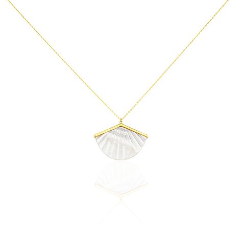 Damen Collier Gold 375 Perlmutt Perlmutt Arielle 45cm - Halsketten Damen | OROVIVO