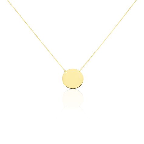 Damen Halskette Gold 375 Kreis gravierbar Liv - Halsketten Damen | OROVIVO