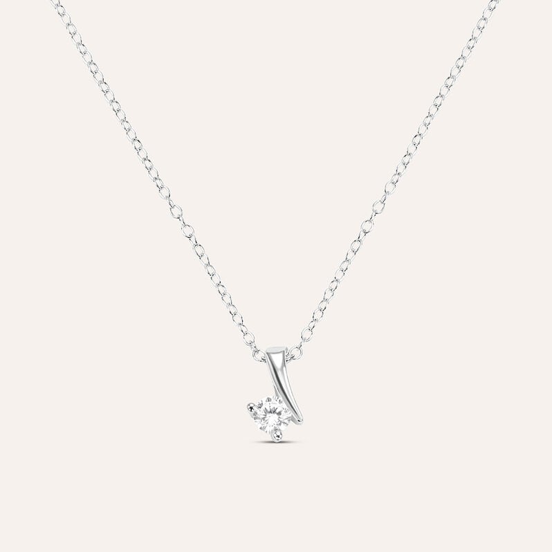 Collana Silver Elegance Argento Rodiato Cubic Zirconia - Spannringe Damen | OROVIVO