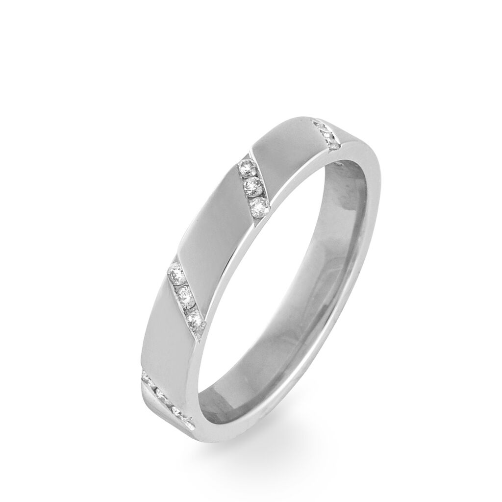 Alliance Helana Or Blanc Diamant - Spannringe Damen | OROVIVO