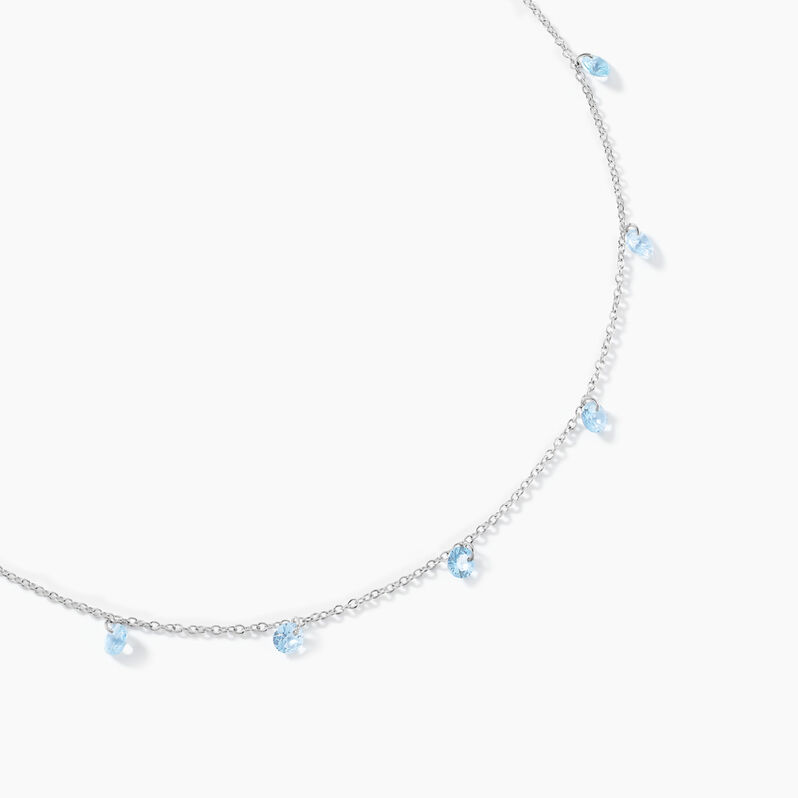 Collier Collie Argent Weiss Oxyde De Zirconium - Spannringe Damen | OROVIVO