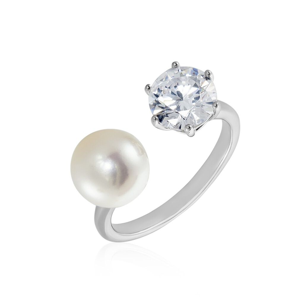 SEMKA Damen Ring Silber 925 Zirkonia Weiß 1,7 ct B 1,97 mm, Ring mit Stein