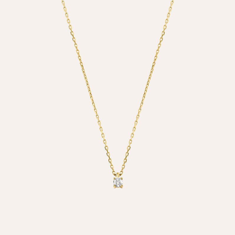 Collana Punto Luce Grace Oro Giallo Diamante - Spannringe Damen | OROVIVO