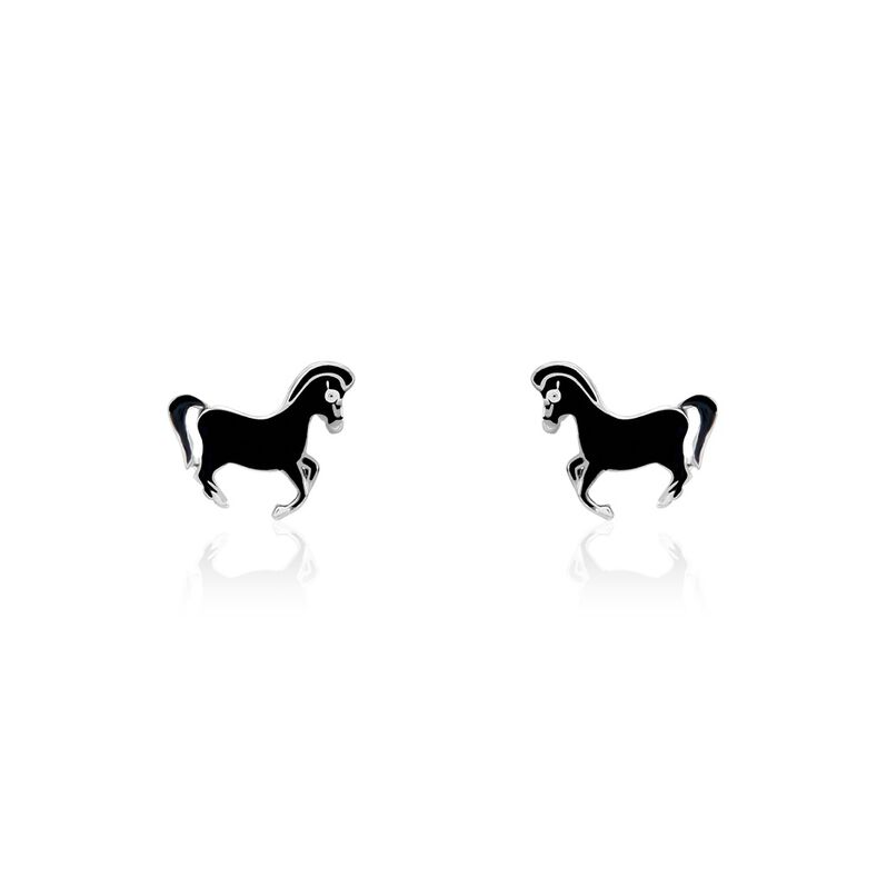 Kinder Ohrstecker Silber 925 Pferd Caiara - Ohrstecker Kinder | OROVIVO