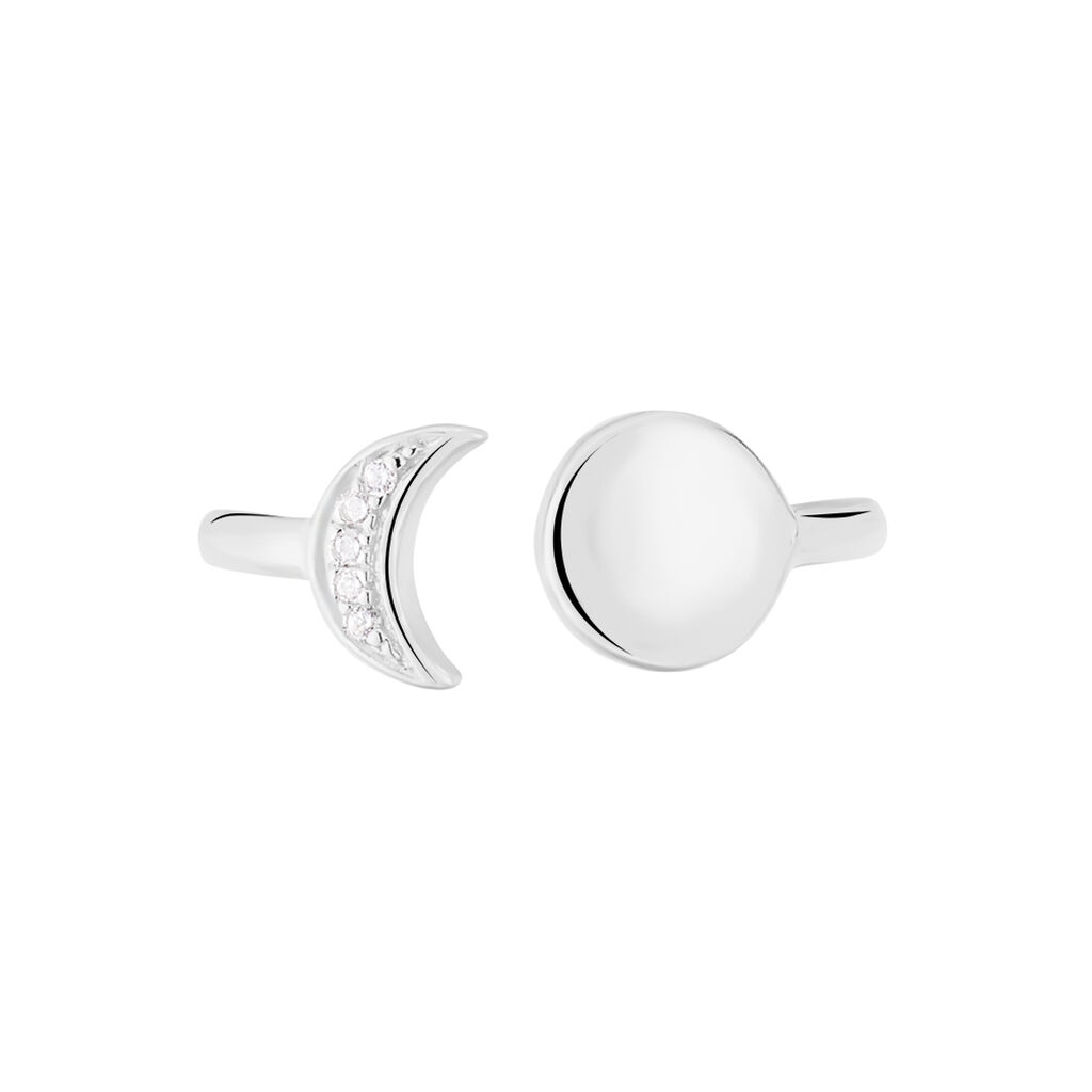 Bague Lyana Argent Blanc Oxyde De Zirconium - Spannringe Damen | OROVIVO