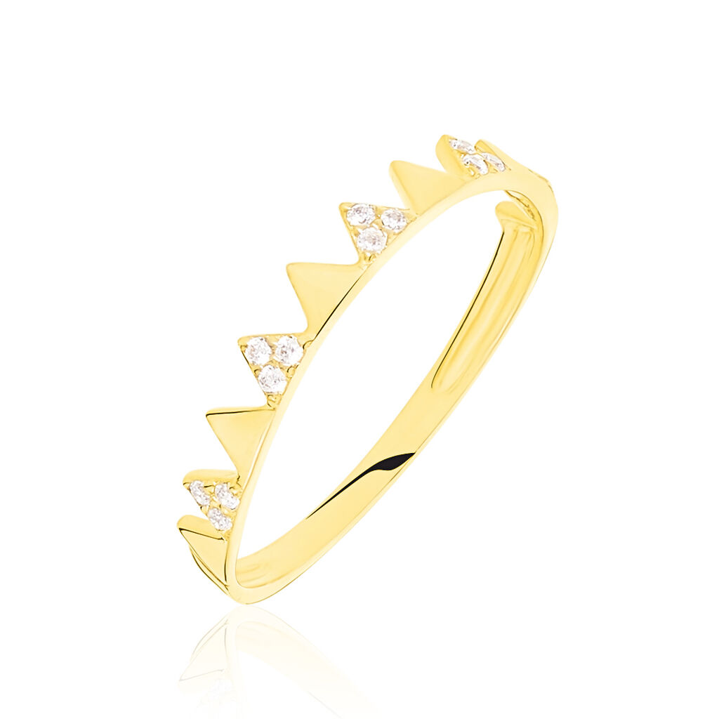 Bague Or Jaune Albanne Oxydes - Spannringe Damen | OROVIVO