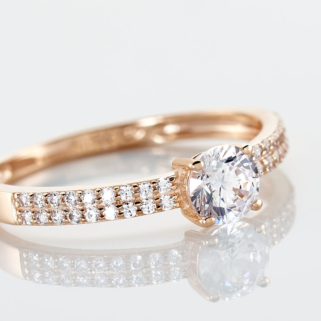 Solitaire Champs Elysees Or Rose Oxydes - Spannringe Damen | OROVIVO