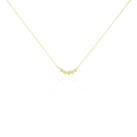 Halskette Gold 375 Diamant 0,0045ct Linero L 45cm - Ketten mit Stein  | OROVIVO