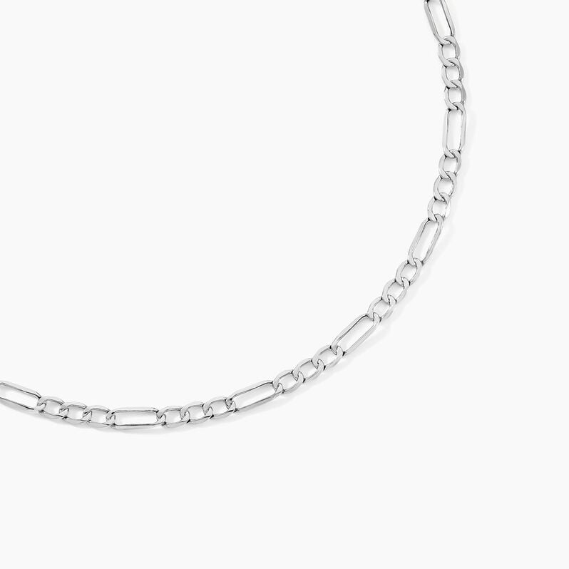 Collier Or Blanc Maille Alternée 1/3 - Spannringe Herren | OROVIVO