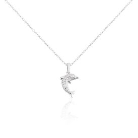 Kinder Halskette Silber 925 Delfin - Ketten mit Stein Kinder | OROVIVO