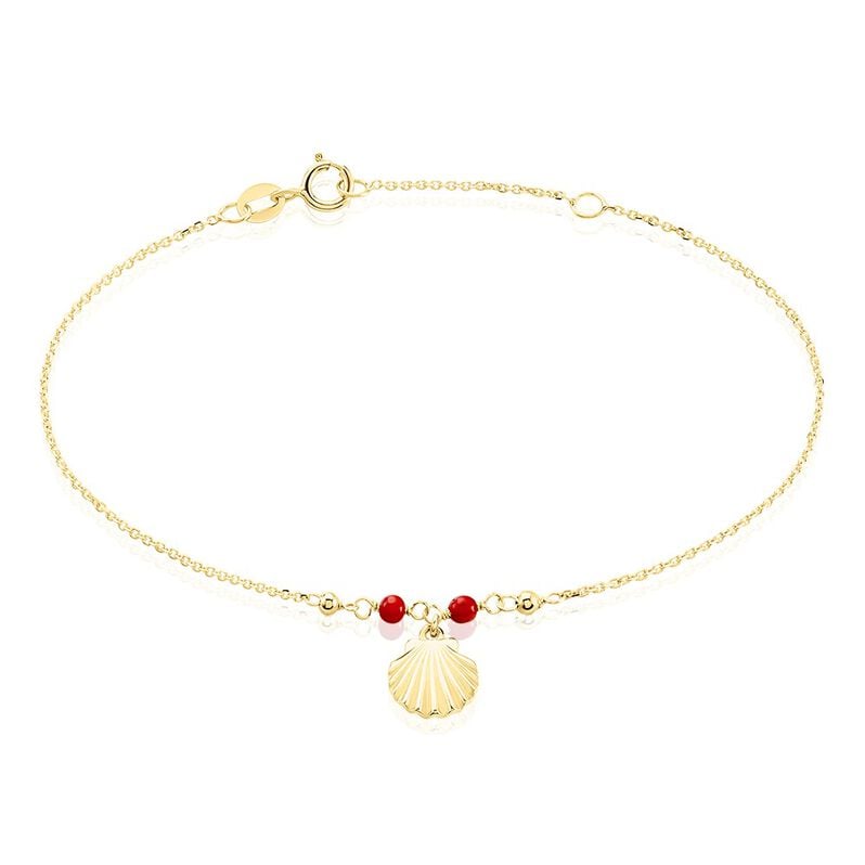 Bracelet Under The Sea Or Jaune Corail - Spannringe Damen | OROVIVO
