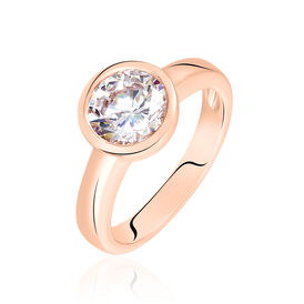 Damenring Silber 925 Rosé Vergoldet Zirkonia - Cocktailringe Damen | OROVIVO