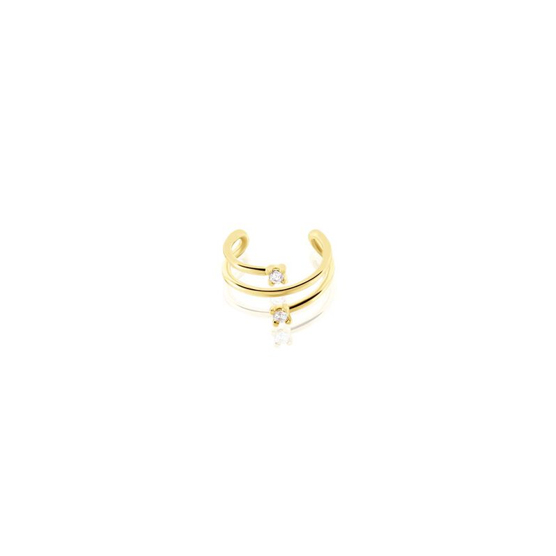 Bijou D'oreille Unitaire Eclat D'etoile Or Jaune Oxyde De Zirconium - Spannringe Damen | OROVIVO