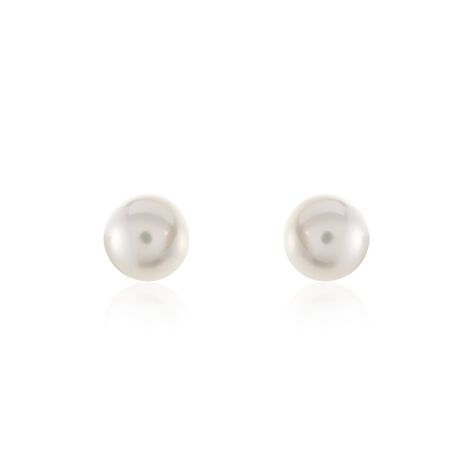 Damen Perlenohrringe Gold 585 Zuchtperle 8-9mm Grace - Ohrstecker Damen | OROVIVO