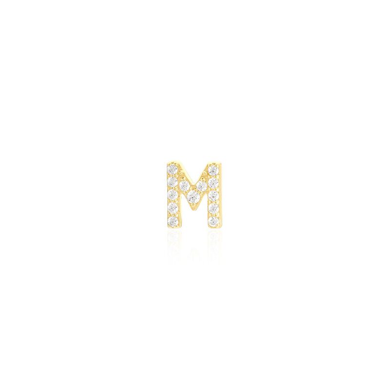 Boucles D'oreilles Puces Jodoca Or Jaune Oxyde De Zirconium - Spannringe Damen | OROVIVO
