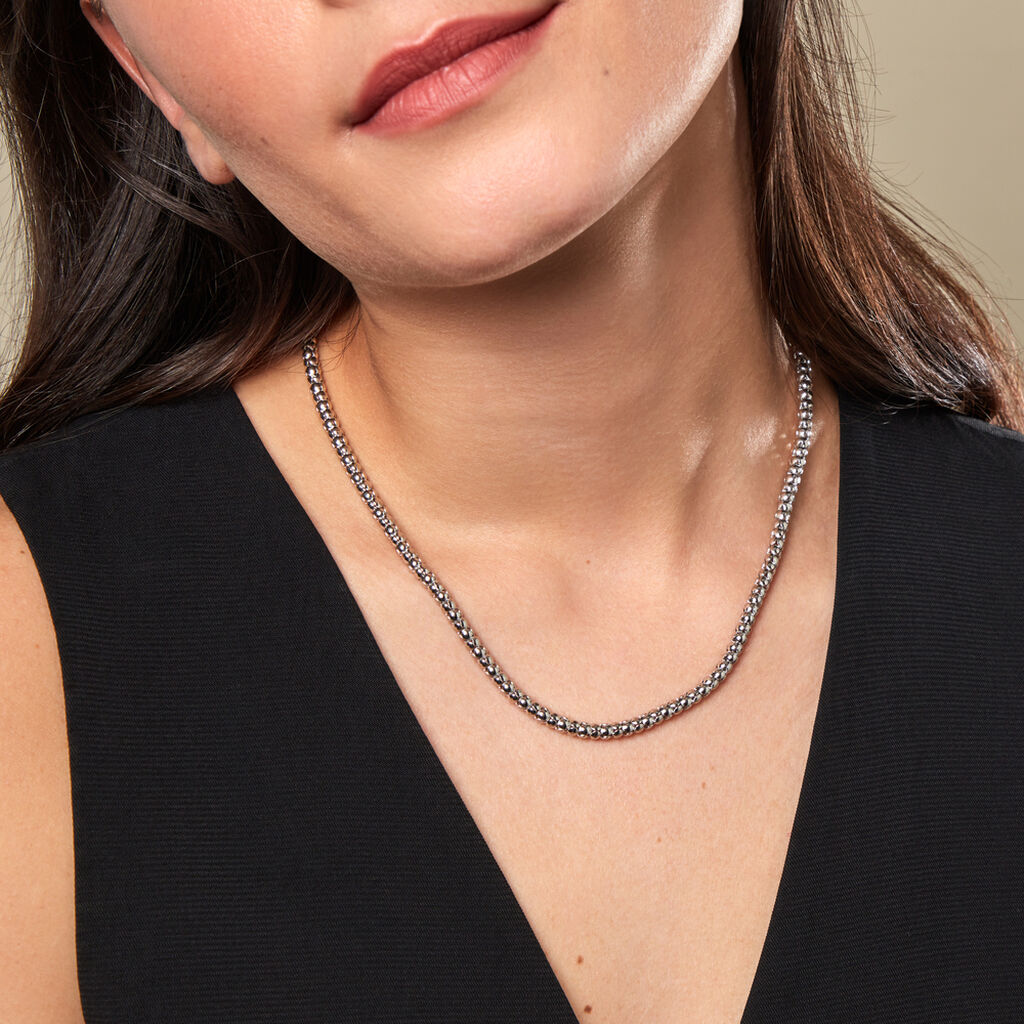 Damen Kette Silber Silber 925 Aubrielle 4,5cm 40mm - Sommerschmuck Damen | OROVIVO