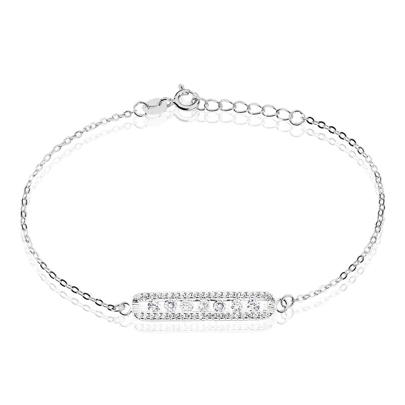 Bracelet Mona Argent  Et Oxydes - Spannringe Damen | OROVIVO