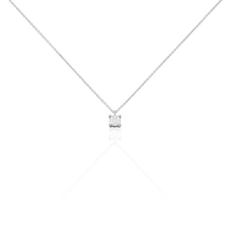 Damen Collier Weißgold 375 Diamant 0,07ct Kate - Halsketten Damen | OROVIVO