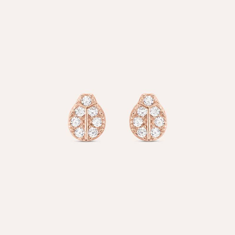 Orecchini Lobo Silver Moments Argento Rosa Cubic Zirconia - Spannringe Damen | OROVIVO