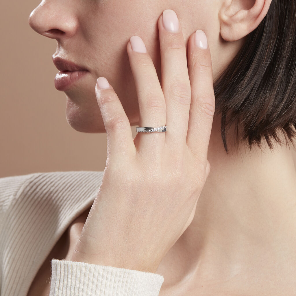 Damenring Silber 925 Zirkonia Ranya - Ringe mit Stein Damen | OROVIVO