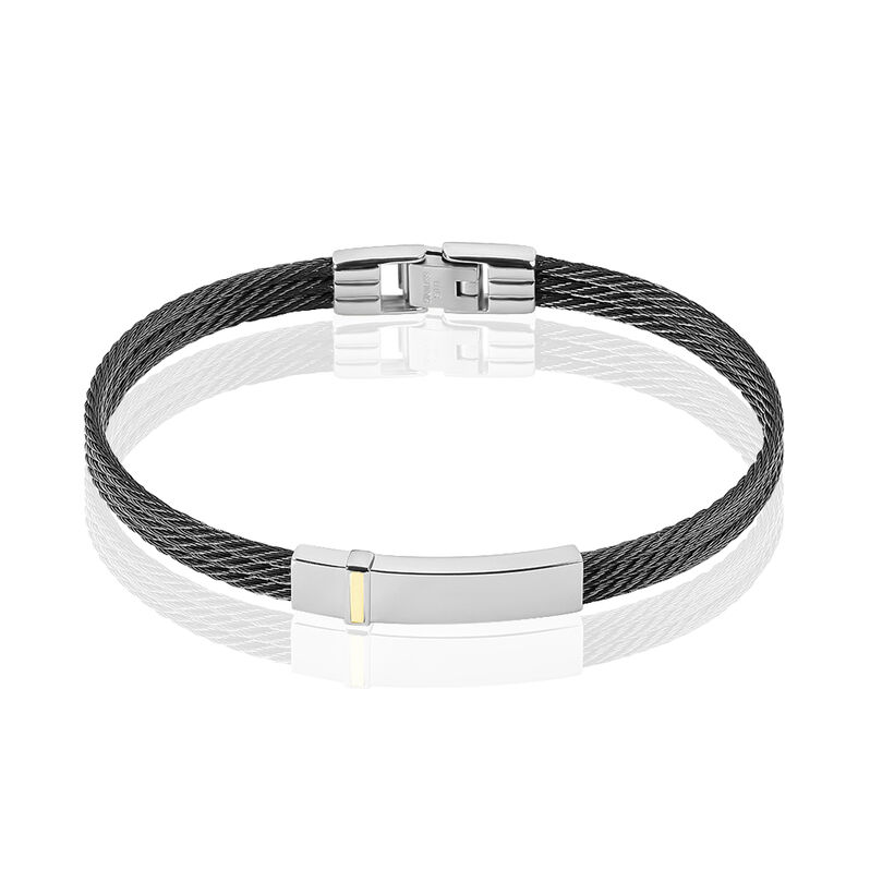 Bracelet Marianick Acier Noir - Spannringe Herren | OROVIVO