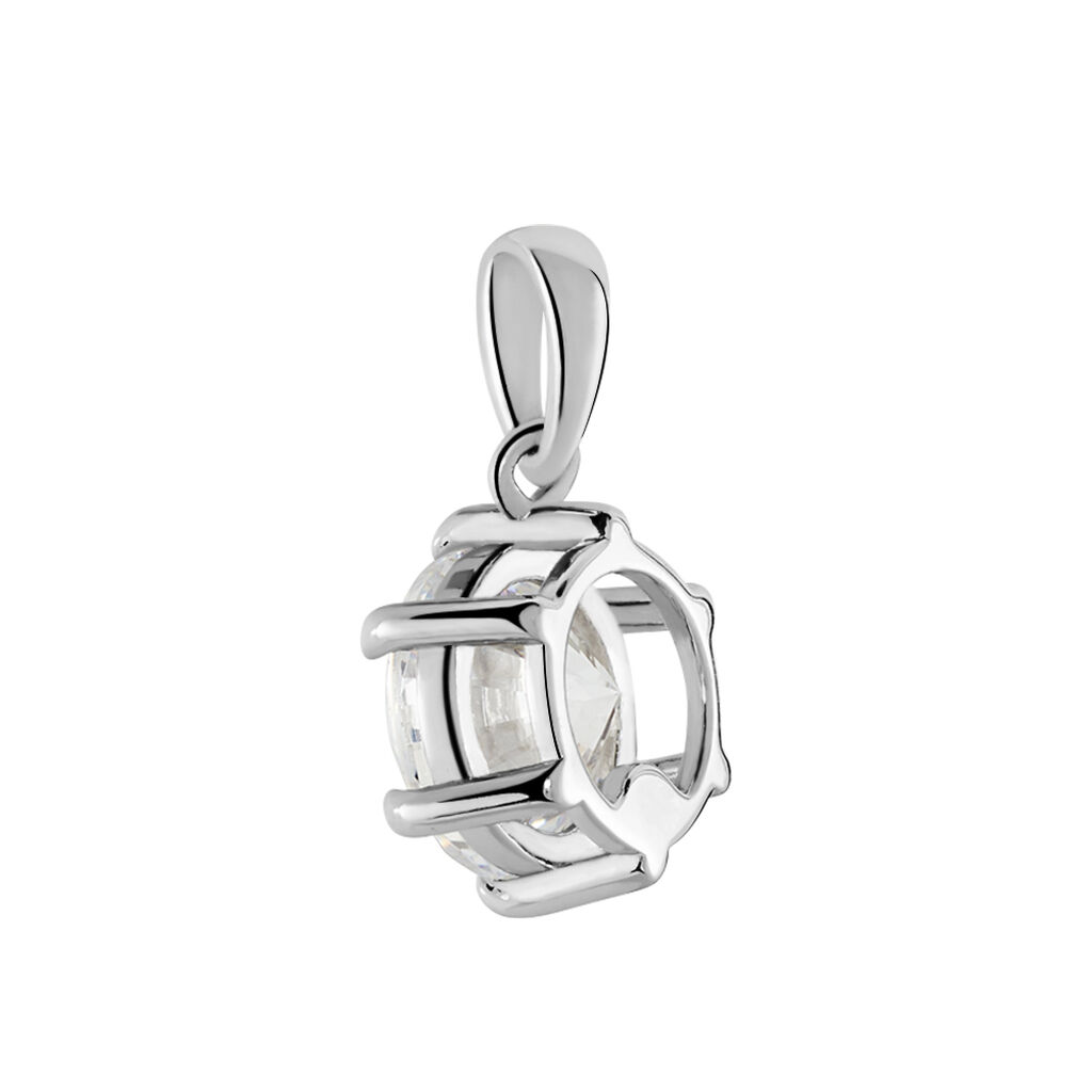 Damen Anh&auml;nger Silber 925 Zirkonia Wei&szlig; 2,98 ct