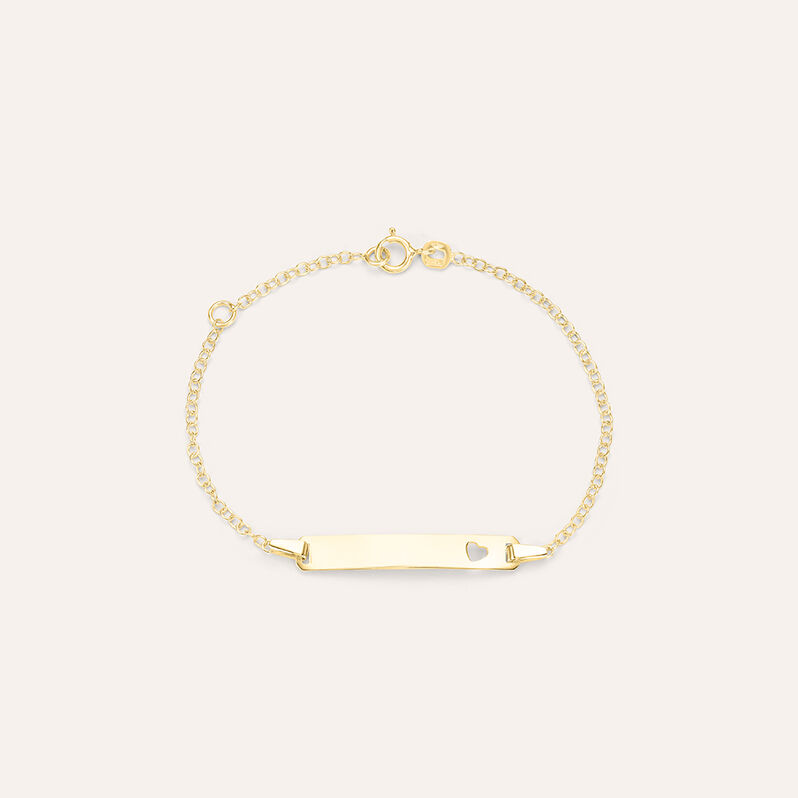 Bracciale Con Targhetta Religious Gold Oro Giallo - Spannringe Kinder | OROVIVO