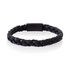 RICCARDO Herren Armband Leder Schwarz B 10 mm