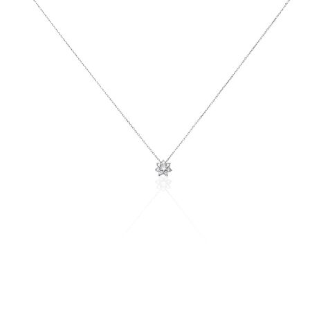 Damen Collier Weißgold 375 Diamant 0,07ct Spring  - Halsketten Damen | OROVIVO