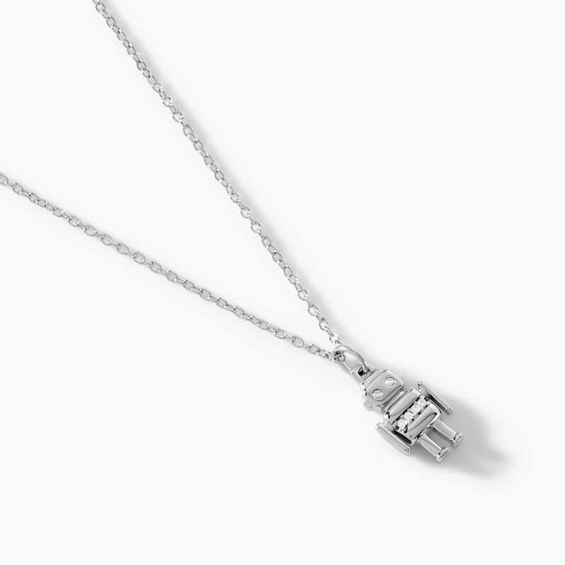 Collier Wallie Argent Weiss Oxyde De Zirconium - Spannringe Damen | OROVIVO