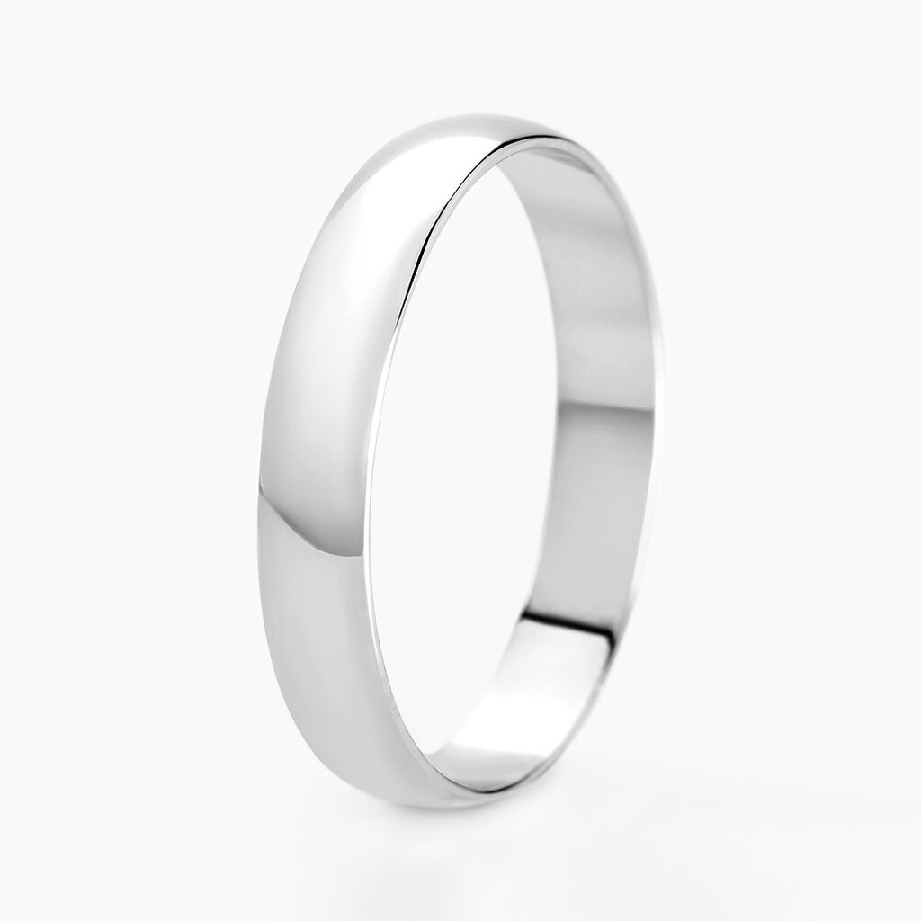 Alliance Meredithe Demi Jonc Classique Or Blanc - Spannringe Familie | OROVIVO