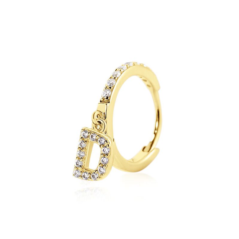 Créoles Léria Or Jaune Oxyde De Zirconium - Spannringe Damen | OROVIVO