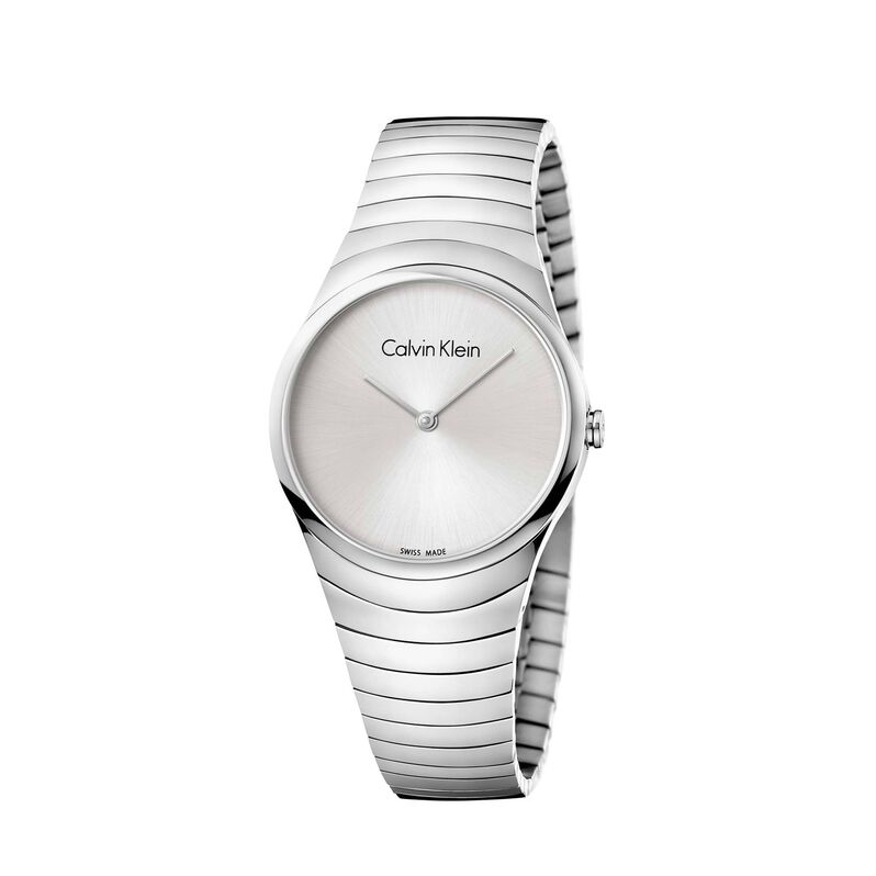 Orologio Donna Calvin Klein Whirl quadrante bianco K8A23146-RE21 - Spannringe Damen | OROVIVO