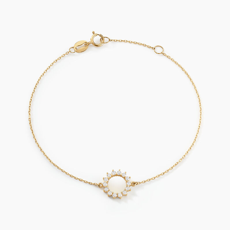 Bracelet Flurry Or Jaune Oxyde De Zirconium - Spannringe Damen | OROVIVO