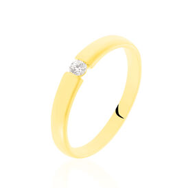 Spannring Gold 585 Diamant 0,1ct - Ringe mit Edelsteinen Damen | OROVIVO