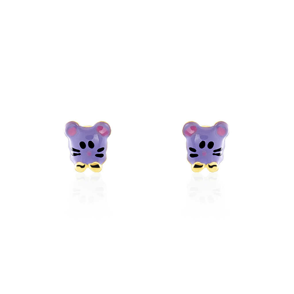 Kinder Ohrstecker Gold 375 Maus - Ohrstecker Kinder | OROVIVO