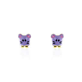 Kinder Ohrstecker Gold 375 Maus - Ohrstecker Kinder | OROVIVO