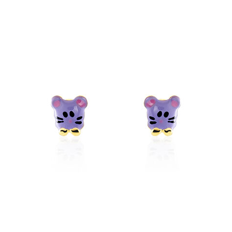 Kinder Ohrstecker Gold 375 Maus - Ohrstecker Kinder | OROVIVO