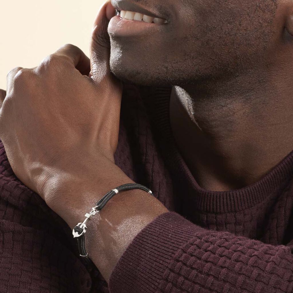 Herrenarmband Seilband Edelstahl Anker - Armbänder mit Anhänger Herren | OROVIVO