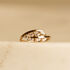 Damen Ring Gold 375 (9 Karat) Zirkonia Wei&szlig; 0,880 ct Blatt