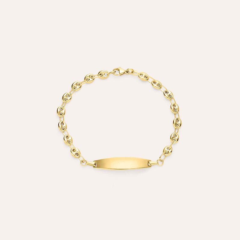 Bracciale Con Targhetta Holy Oro Giallo - Spannringe Kinder | OROVIVO