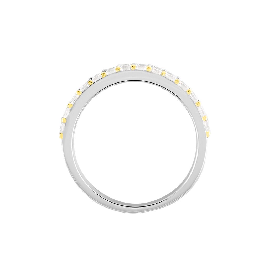 Damen Ring Silber Tricolor 925 Zirkonia  - Ringe mit Stein Damen | OROVIVO