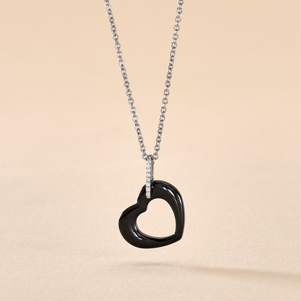 Collier Argent Et Céramique - Spannringe Damen | OROVIVO