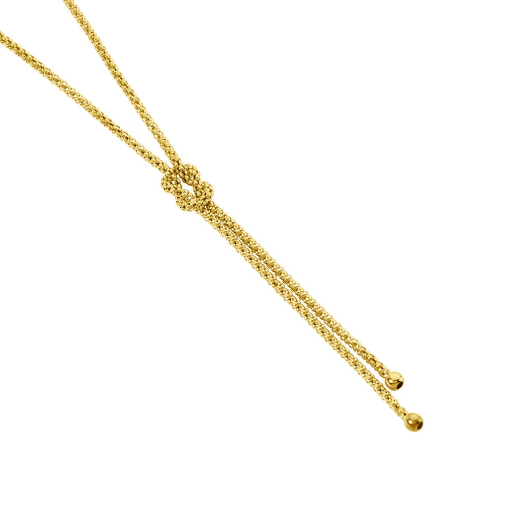 Lysandra Damen Collier Silber vergoldet 925 Knoten B 1,7 mm