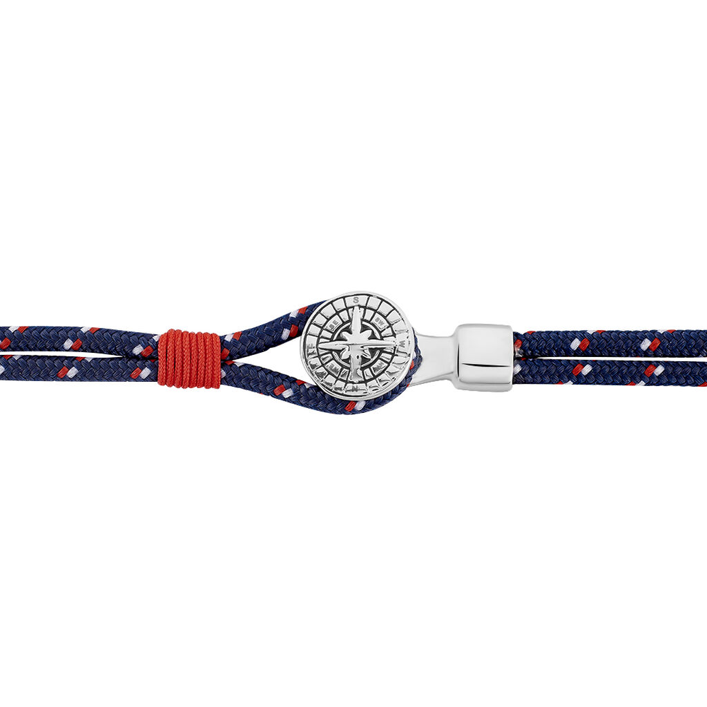 Herrenarmband Edelstahl Kompass Blau  - Armbänder mit Anhänger Herren | OROVIVO